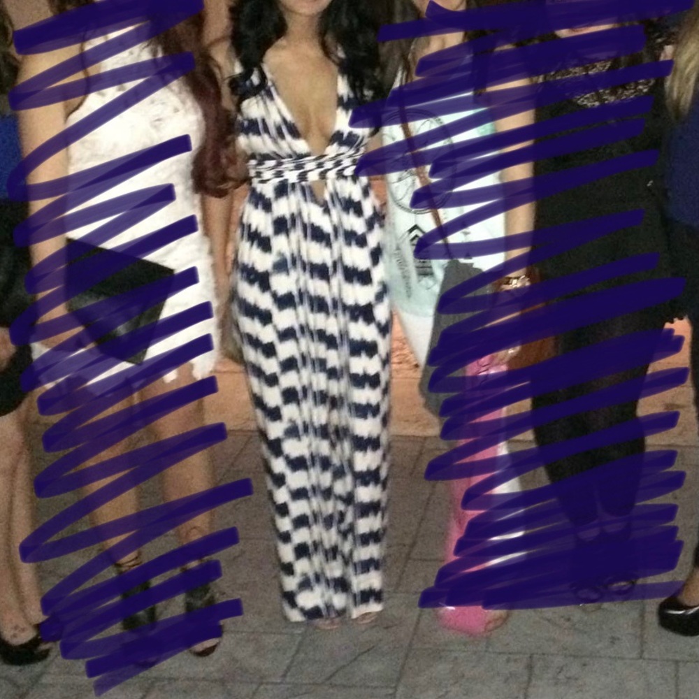 Plunging jumpsuit